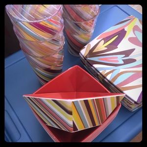 Missoni melamine dishes - Service for 8